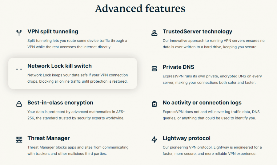 ExpressVPN-advanced-features