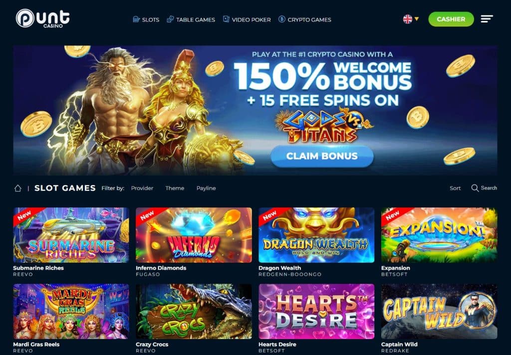 ابدأ اللعب الآن في Punt Casino