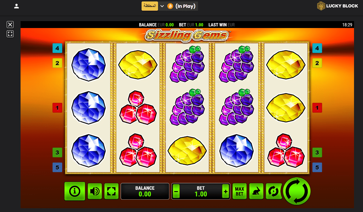 sizzling gems lucky block