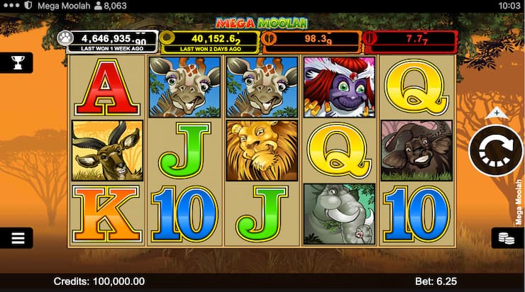 Mega Moolah slot