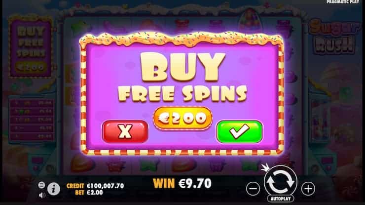 Sugar Rush slot bonus buy