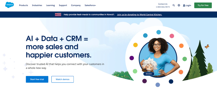 برنامج Salesforce CRM - برنامجٌ مدعومٌ بالذكاء الصنعيّ