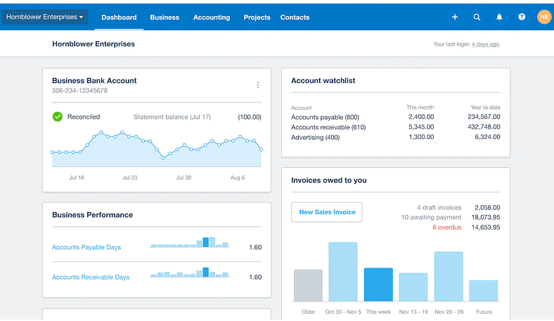 برنامج المحاسبة xero