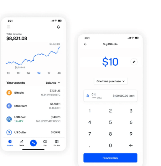 موقع Coinbase