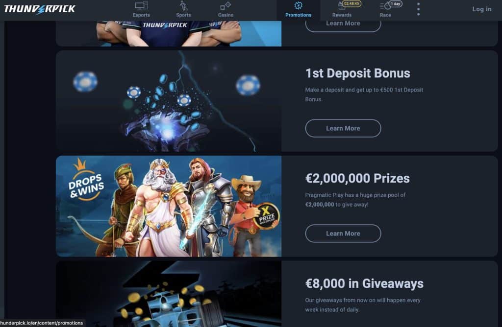 thunderpick bonus