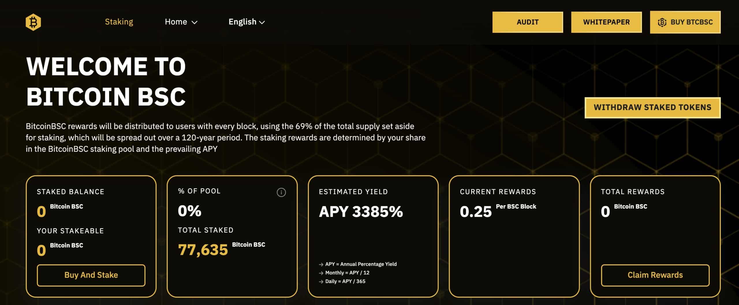 Bitcoin BSC стейкинг награди