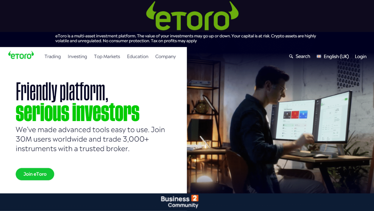 Форекс брокери Etoro най-добър инвестиционен софтуер и онлайн FX брокер