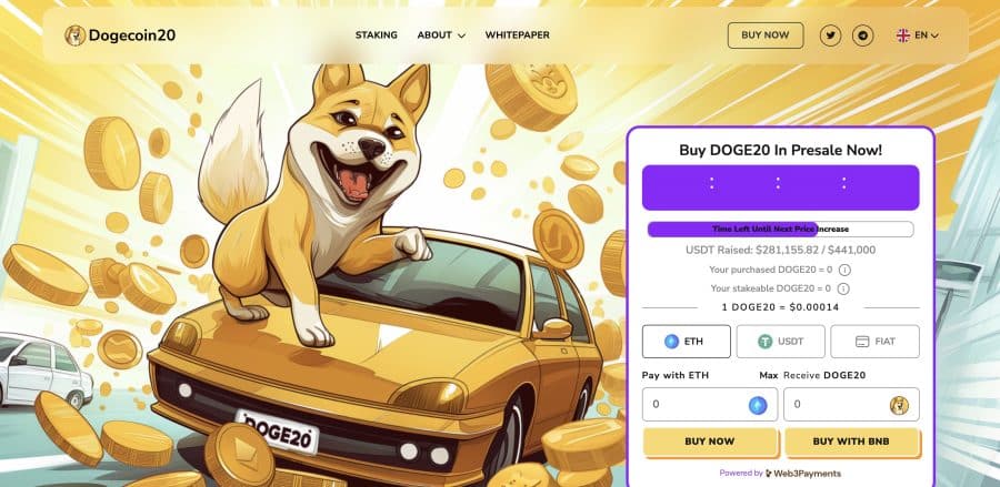 Dogecoin20 интерфейс