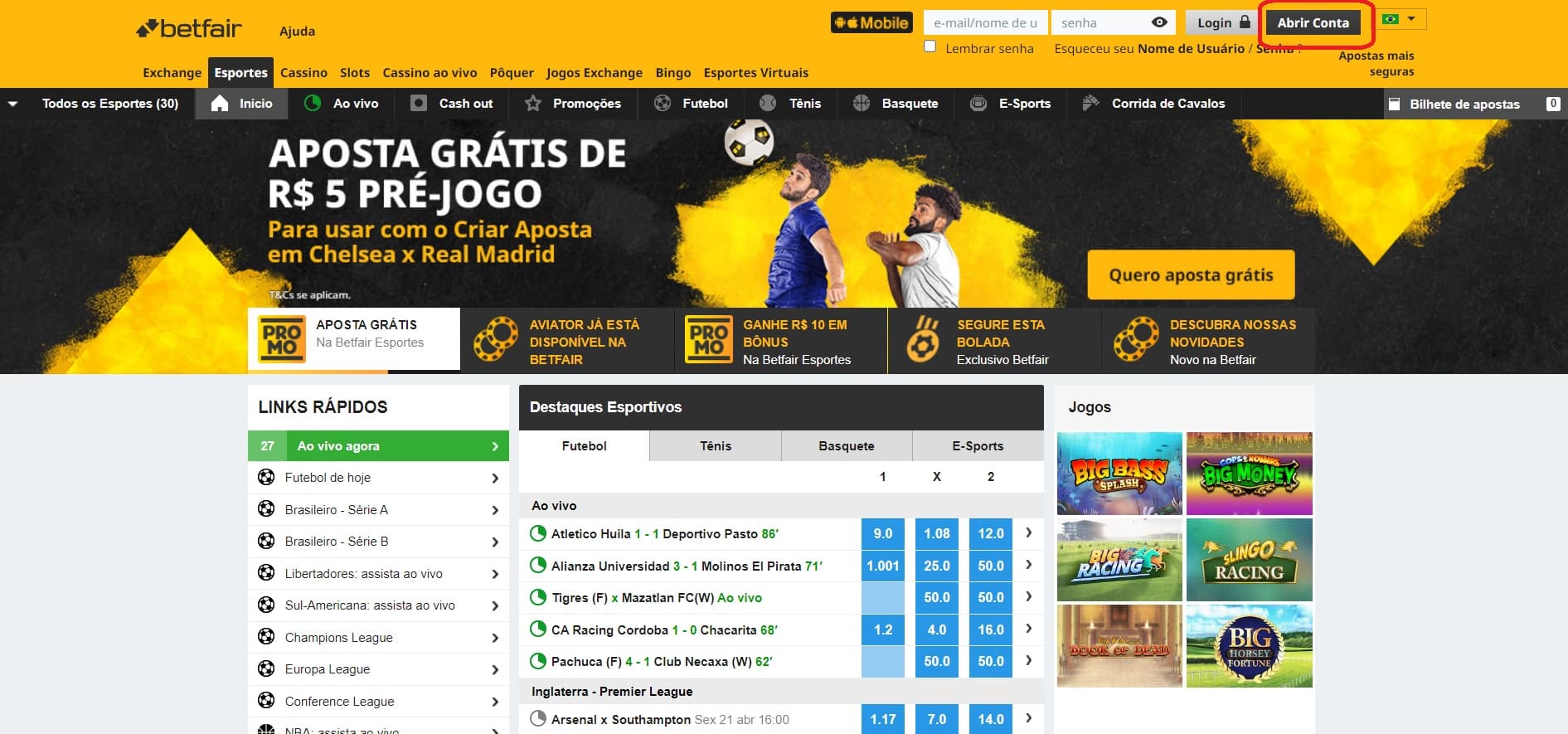 Codigo promocional Betfair