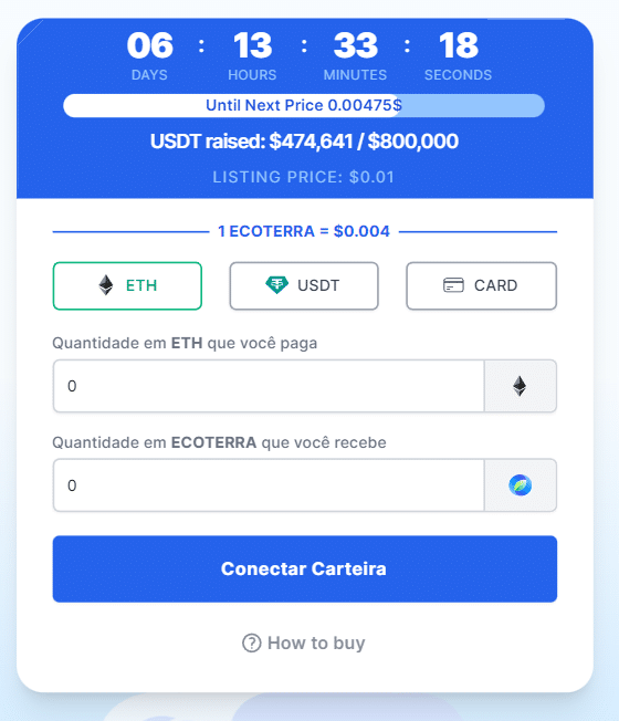 Conecte sua carteira para comprar Ecoterra