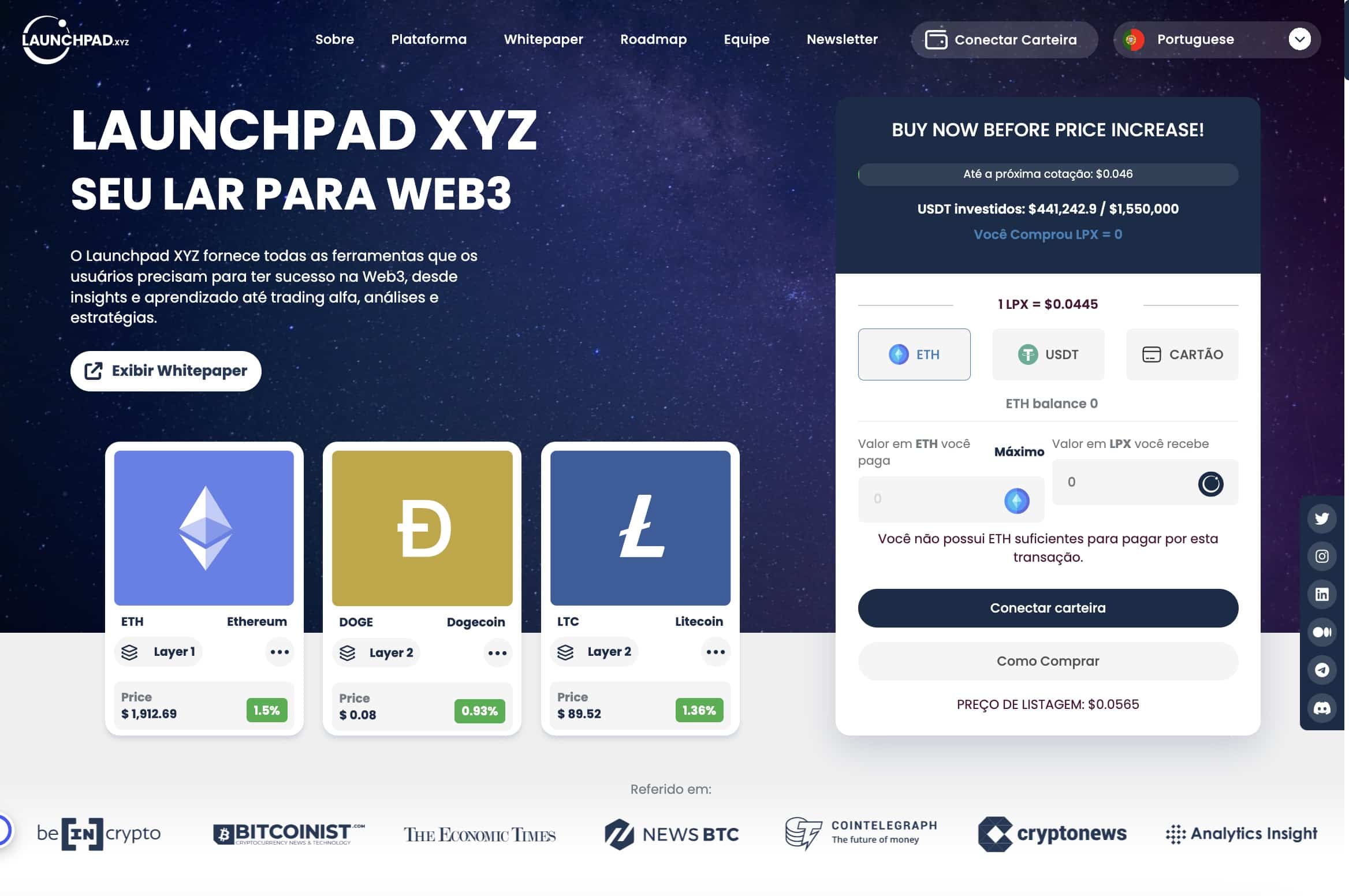 Launchpad XYZ previsão