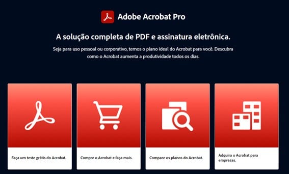 Adobe Acrobat Pro apps de assinatura digital