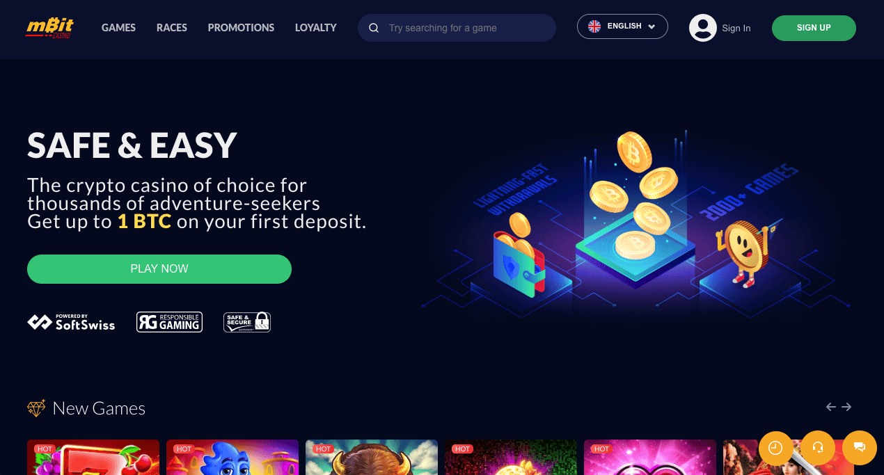 Casino criptomonedas mBit