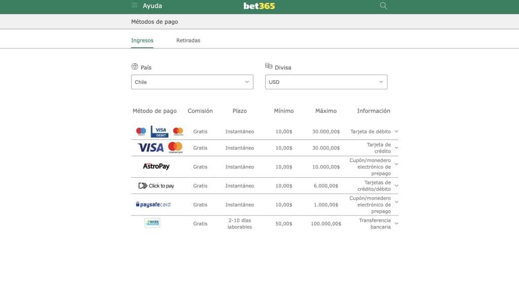 bono bienvenida bet365 retiros