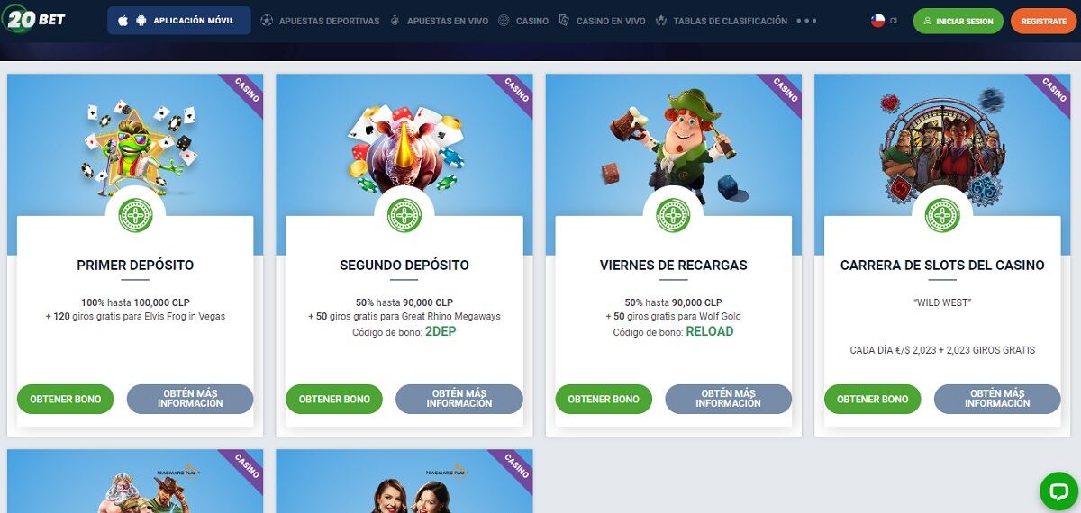 Giros gratis casino Chile 20 bet