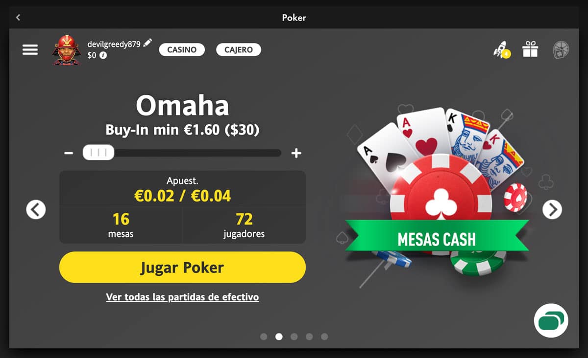 bet365 omaha poker chile