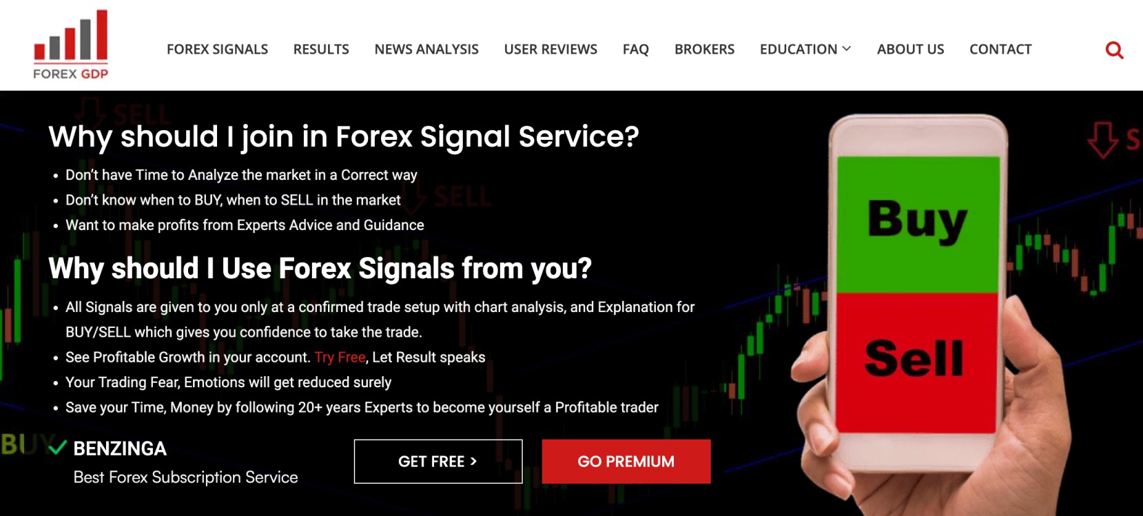 Obchodní forex signály od Forex GDP