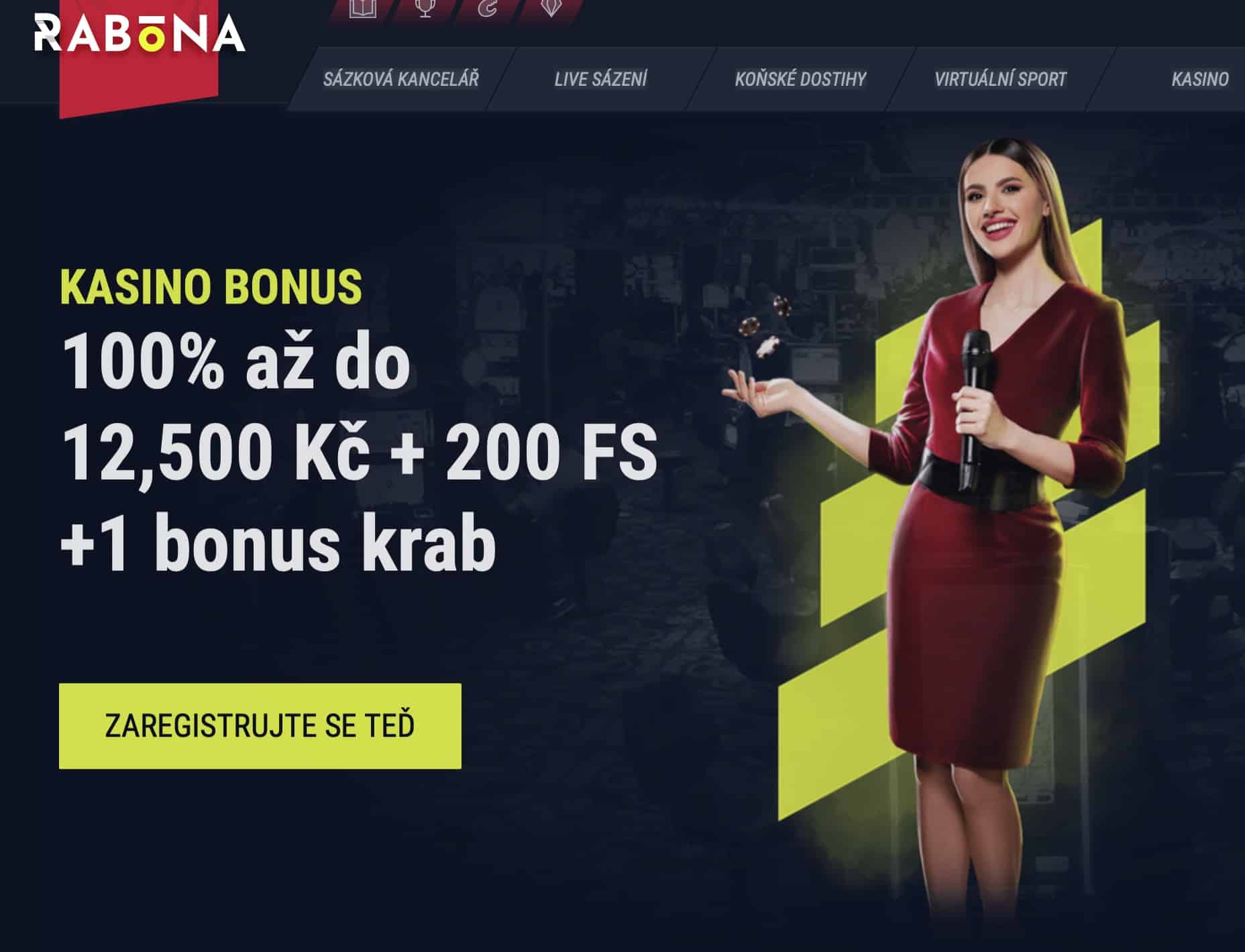 Casino bonus na platformě Rabona