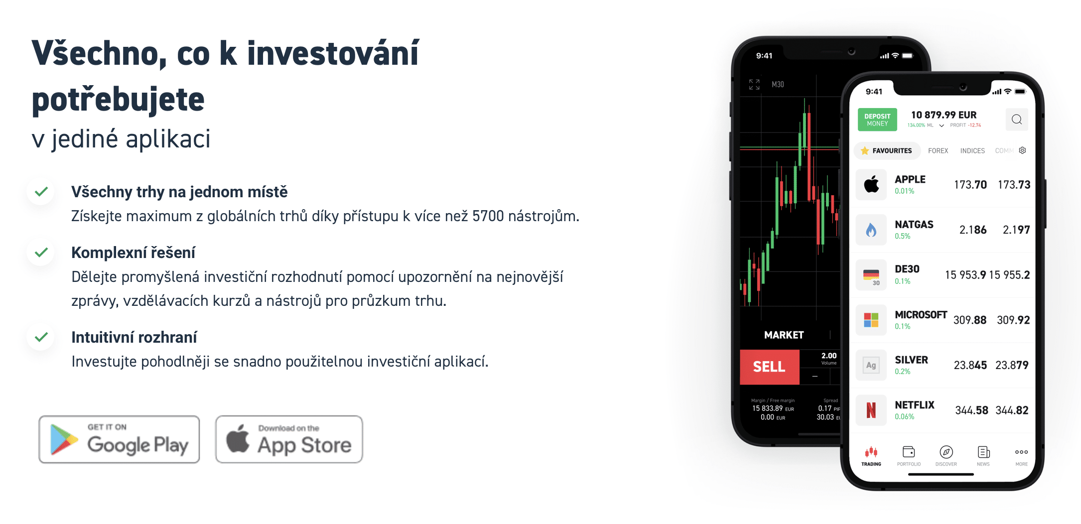 XTB aplikace pro obchodování na burze