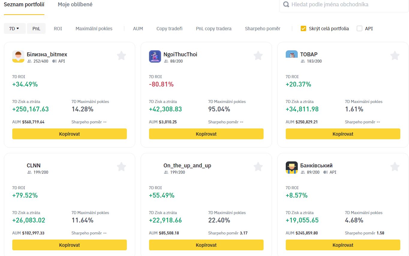 binance copy trading