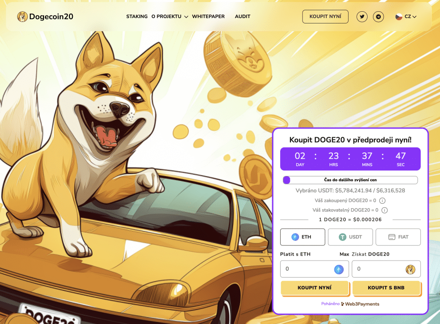 Předprodej Dogecoin20