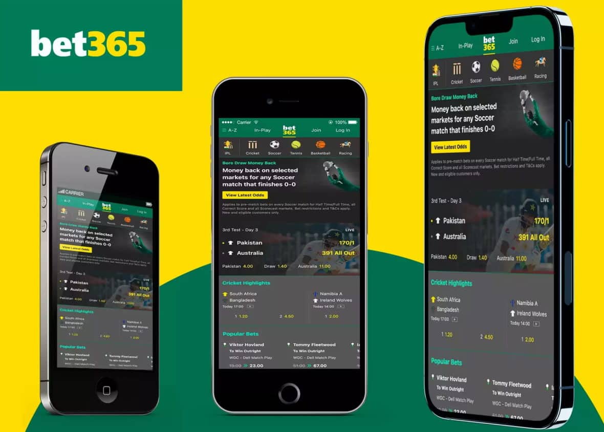 Mobilní aplikace bet365