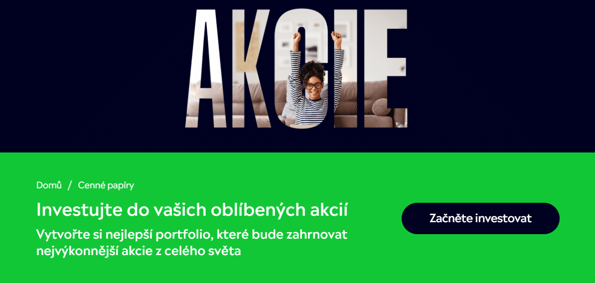 Investování do akcií na eToro