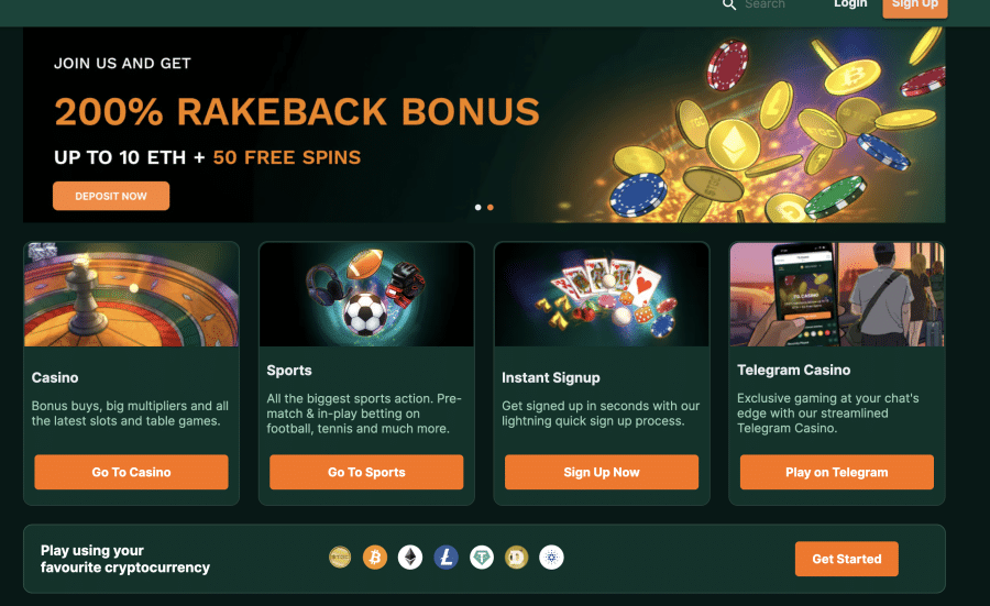 Kasíno a sázková kancelář TG.casino nabízející 200 % bonus + free spiny