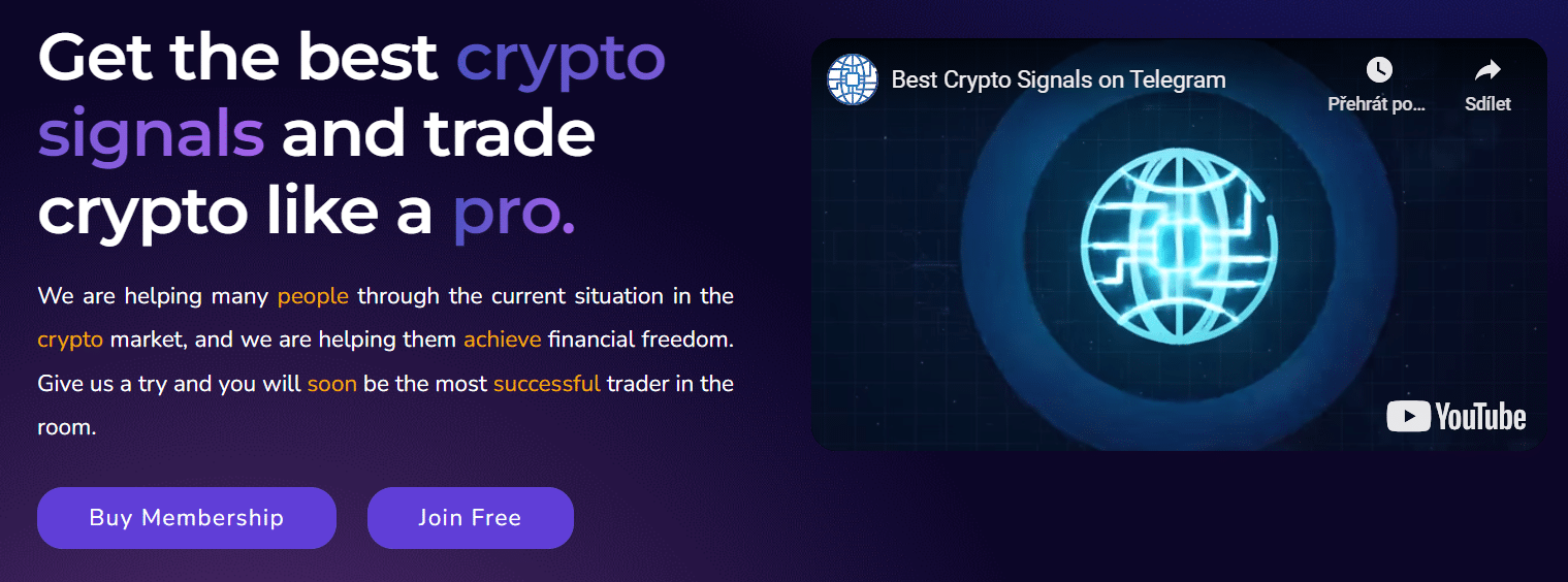 Kryptoměnové signály u mycryptoparadise