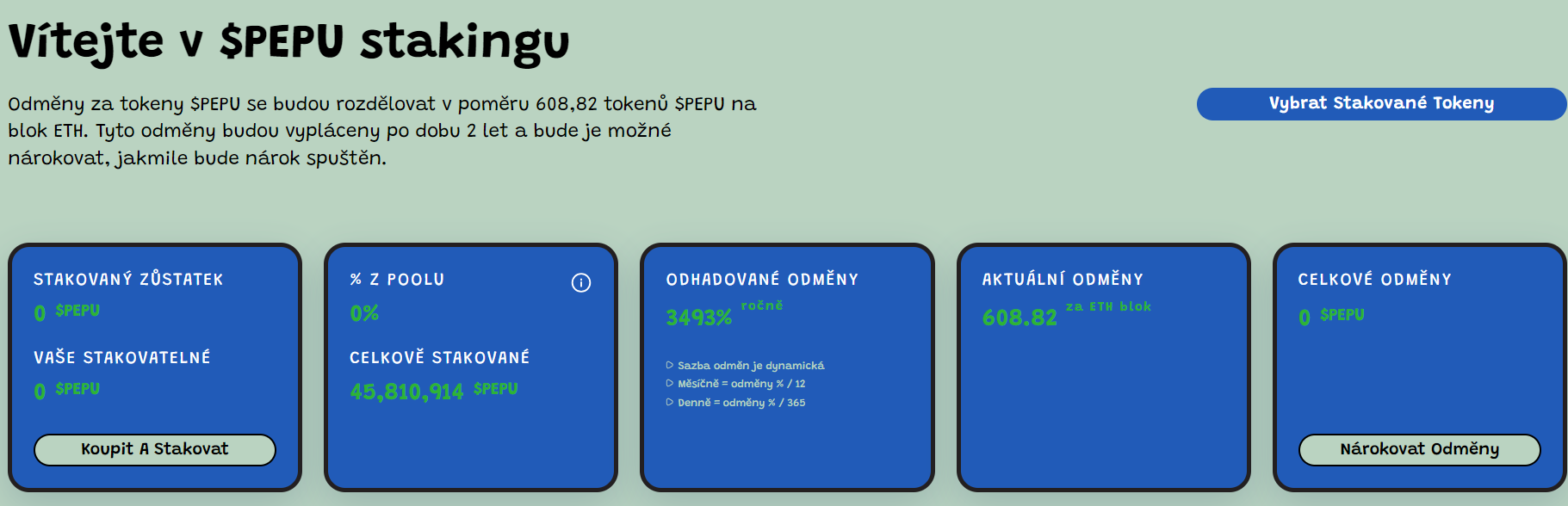 Staking $PEPU