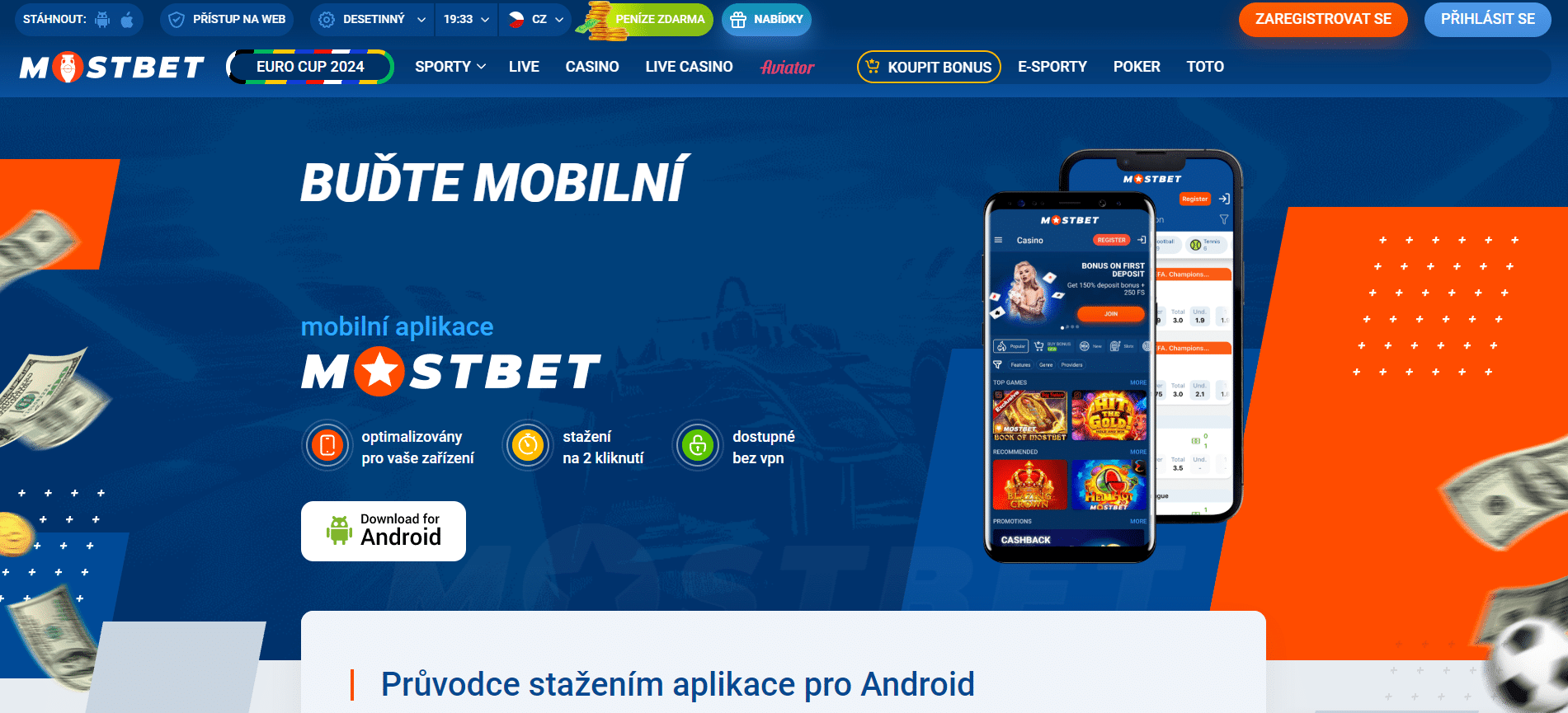 Mostbet aplikace pro kurzové sázení