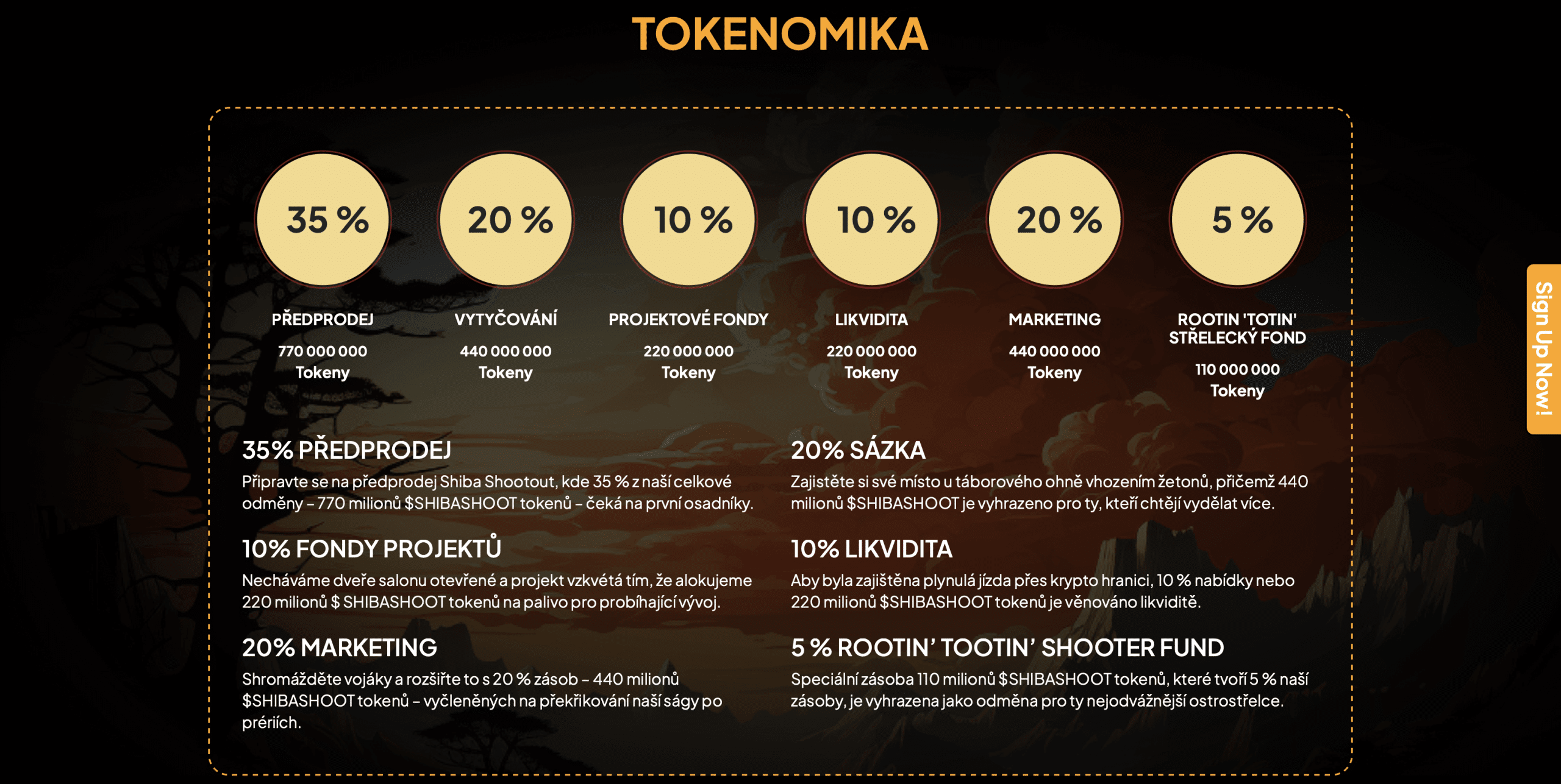 Jak koupit Shiba Shootout - tokenomika