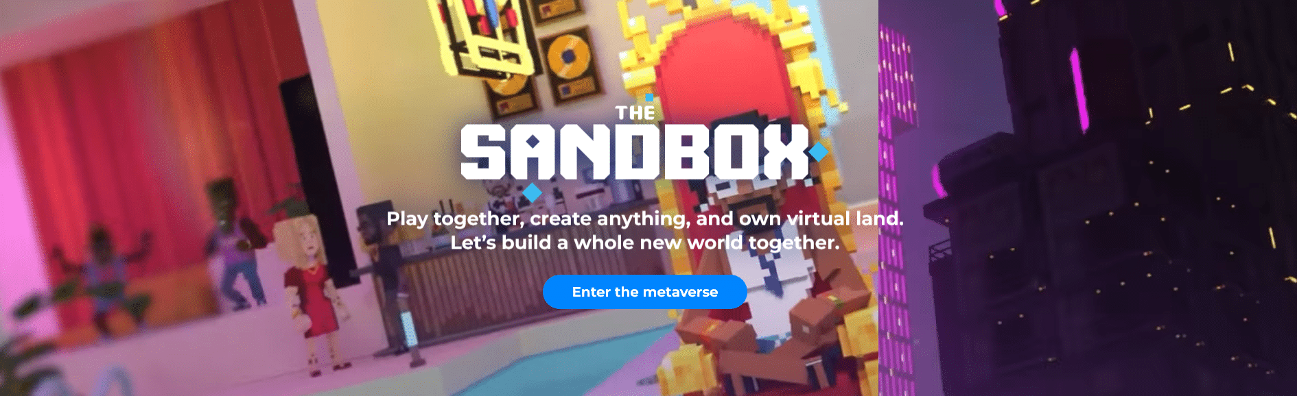 the sandbox - play to earn kryptoměny