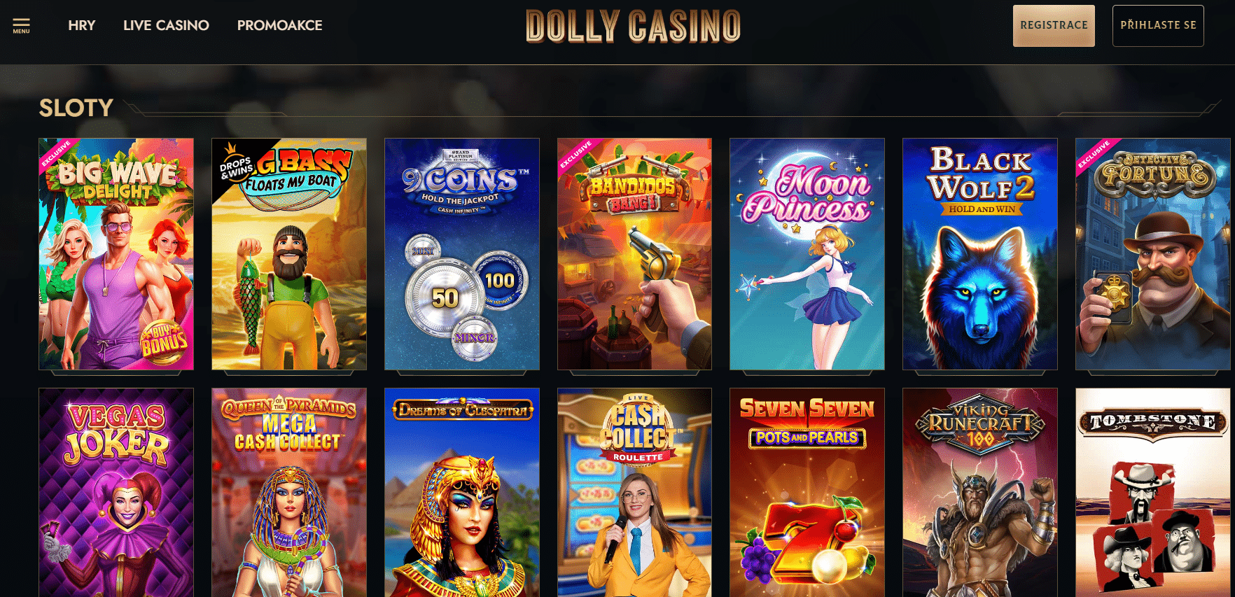 Klasické automaty v Dolly casino