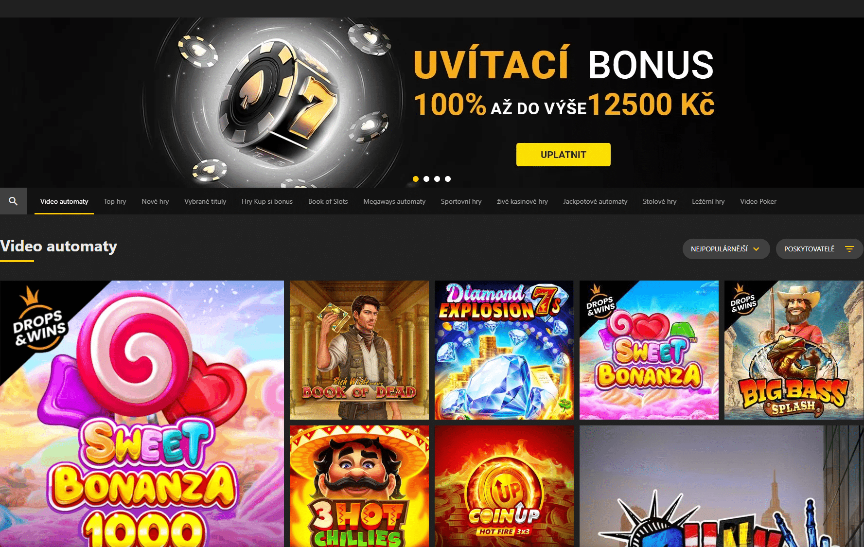 Uvítací bonus online casina 18Bet