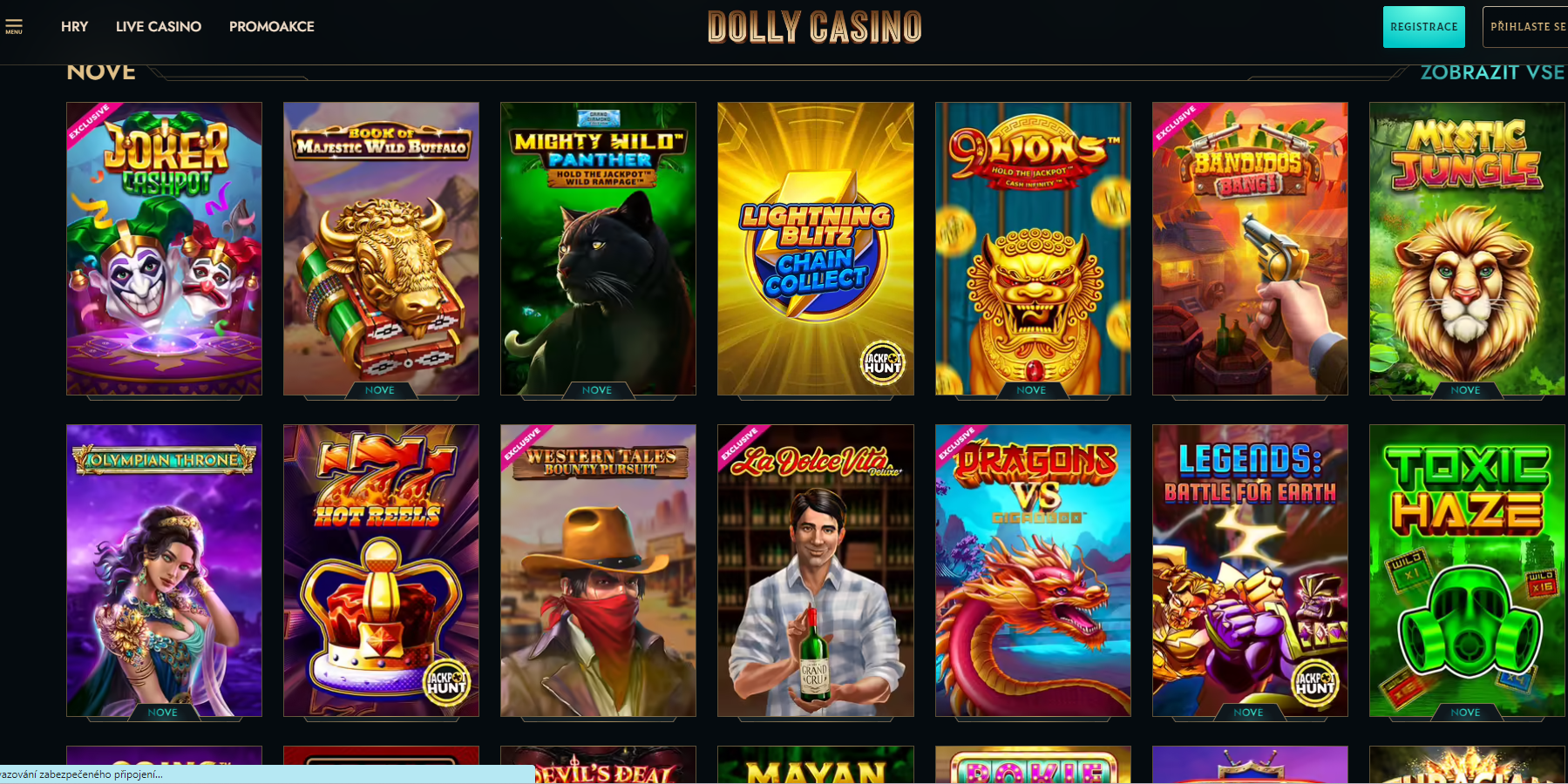 Online výherní automaty v Dolly Casino