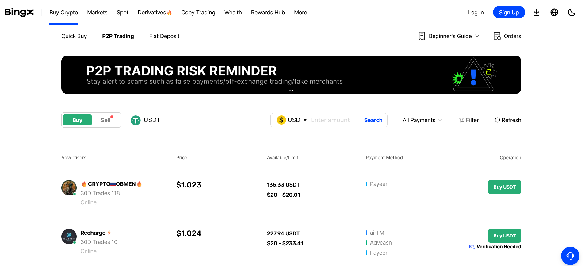 bingx p2p trading platforma