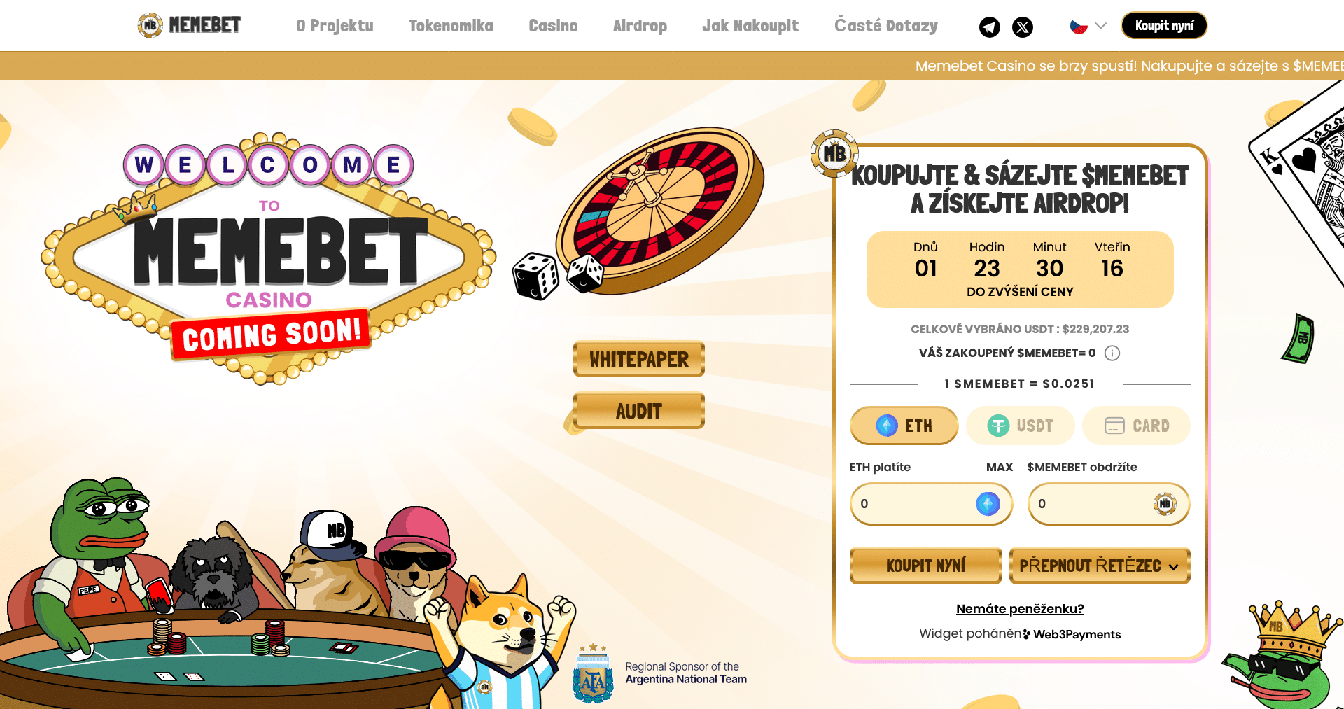 web memebet - jak koupit memebet token