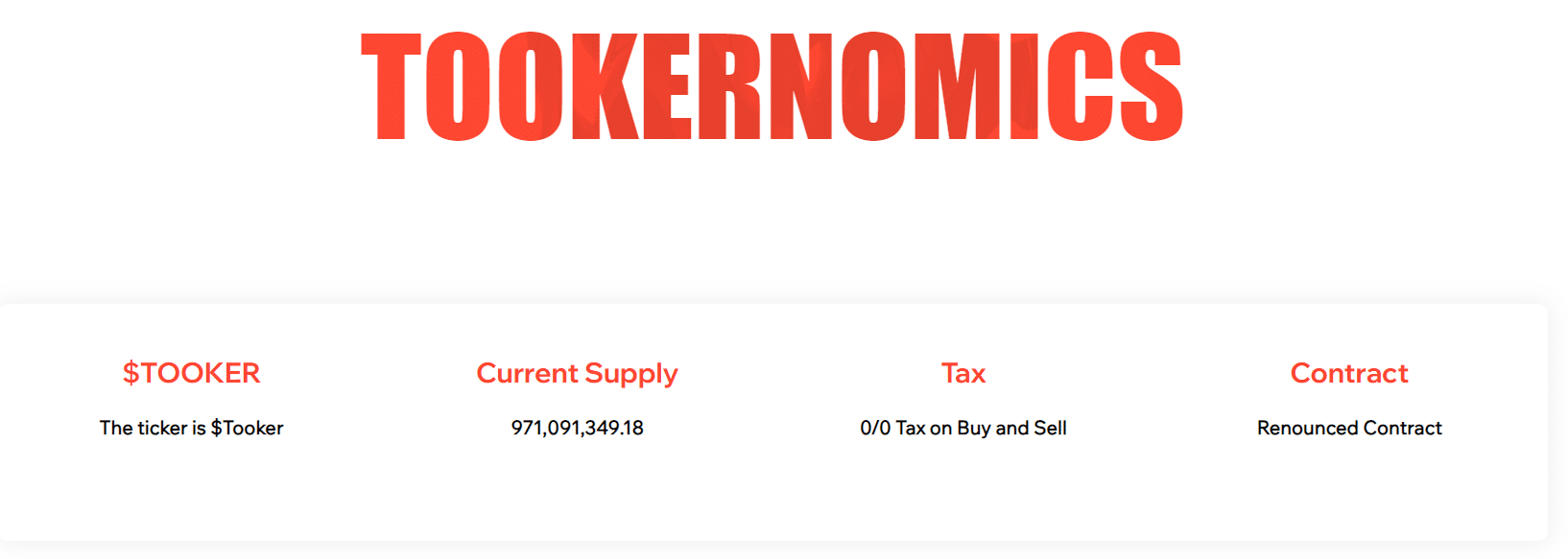 Tookeronomics