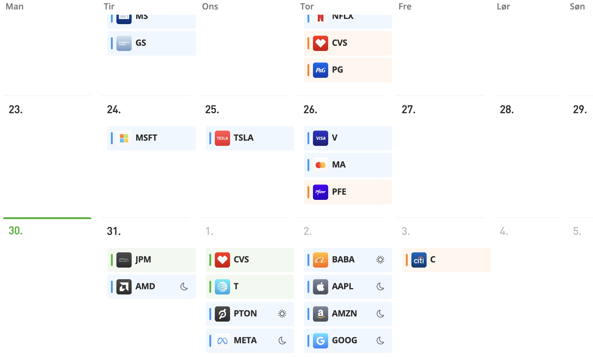 Økonomisk kalender