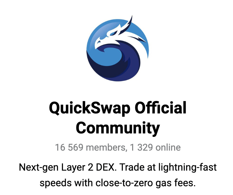 QuickSwap Support