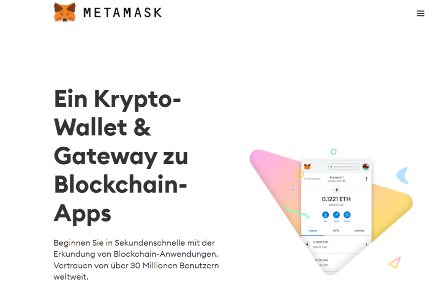 Metamask Webseite