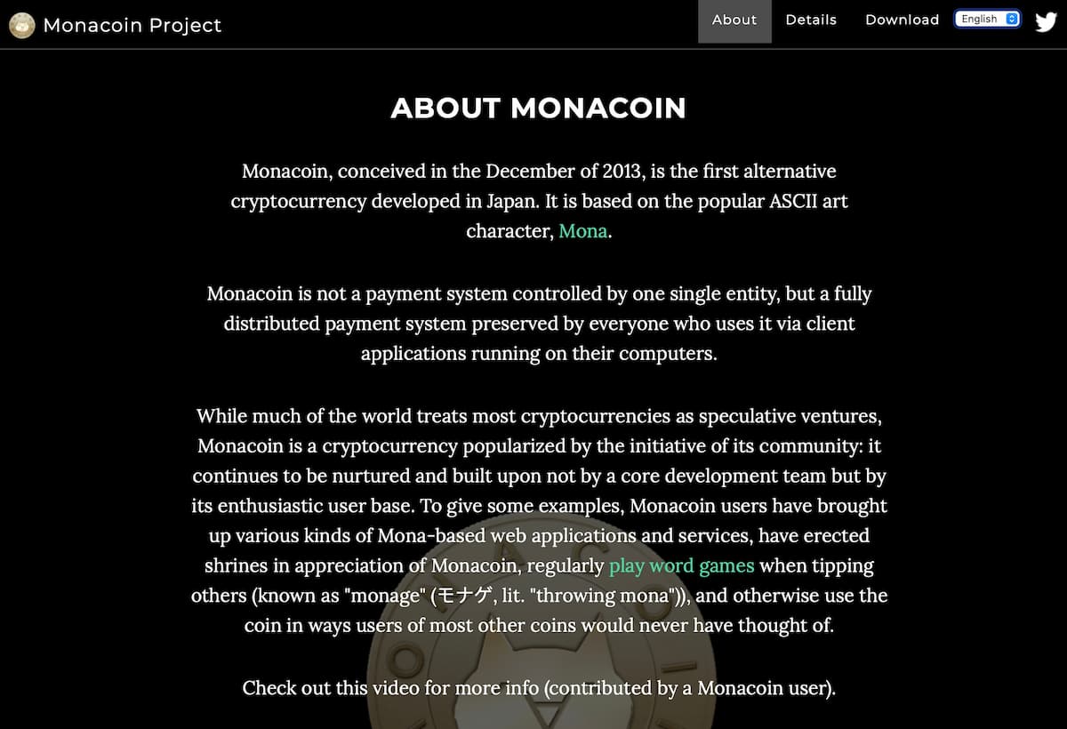 Über Monacoin