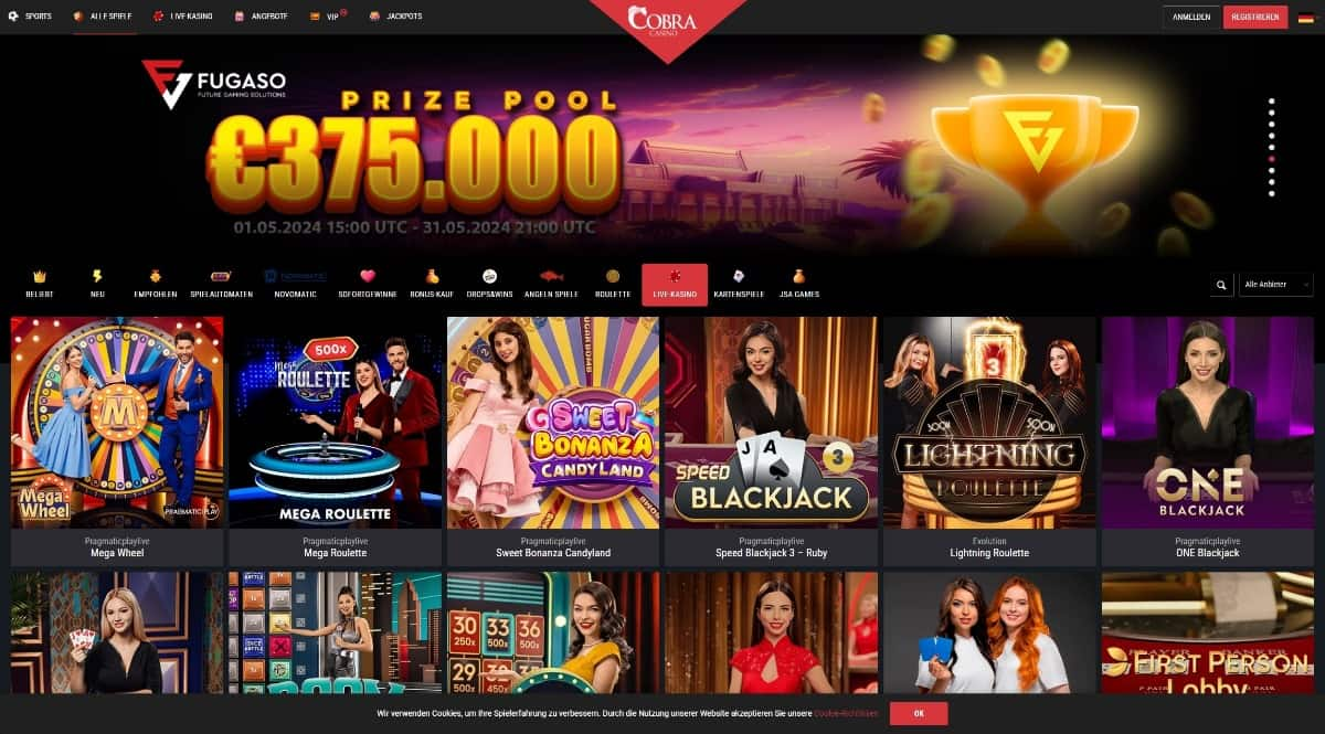 Cobra Casino neues Online Casino