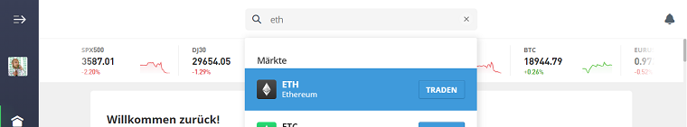 eToro Ethereum Suchen