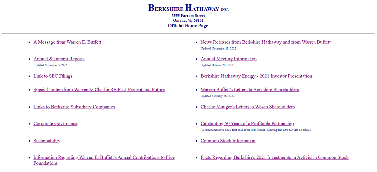 BERKSHIRE HATHAWAY INC.