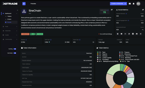 Token Informationen Dash 2 Trade