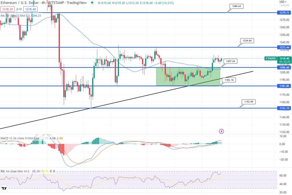 Ethereum Preis Chart 03.01.