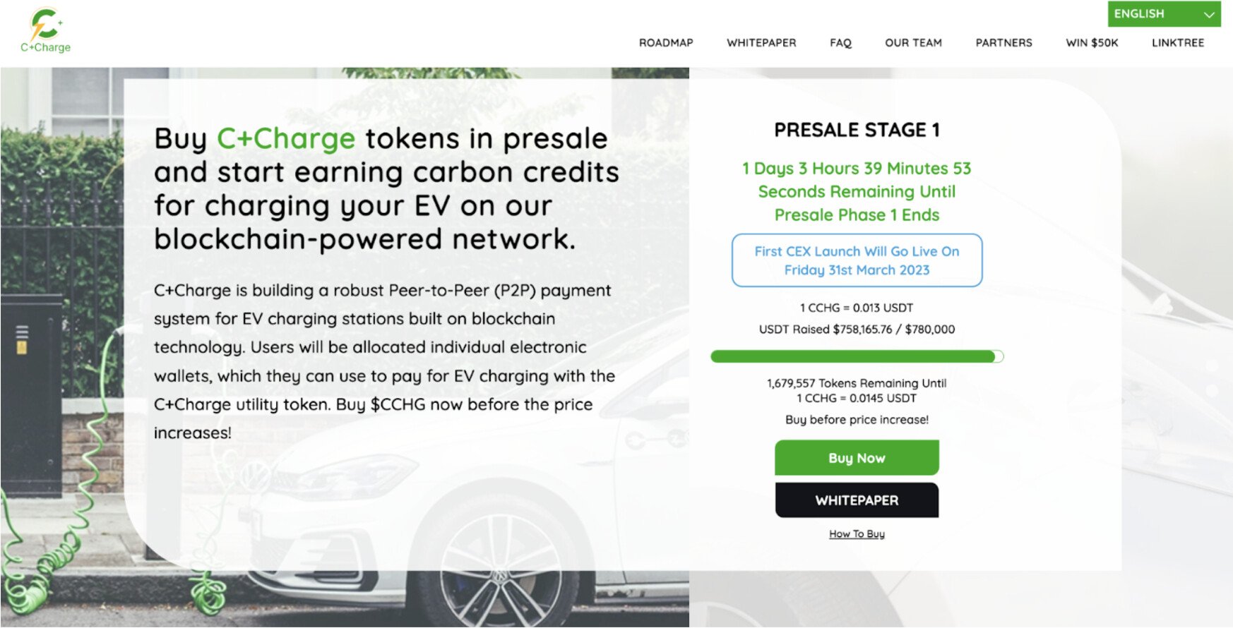 C+Charge Presale Stage