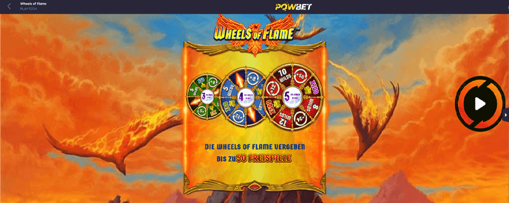 Neue Playtech Spielautomaten- Wheels of Flame